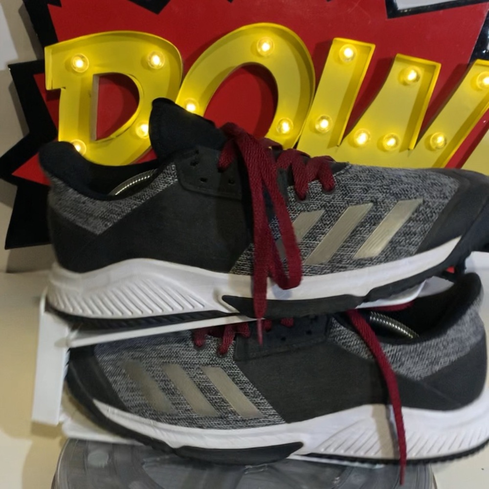 Adidas Crazyflight Team Men’s Size 11; Black & Gray Volleyball Shoes Sneakers